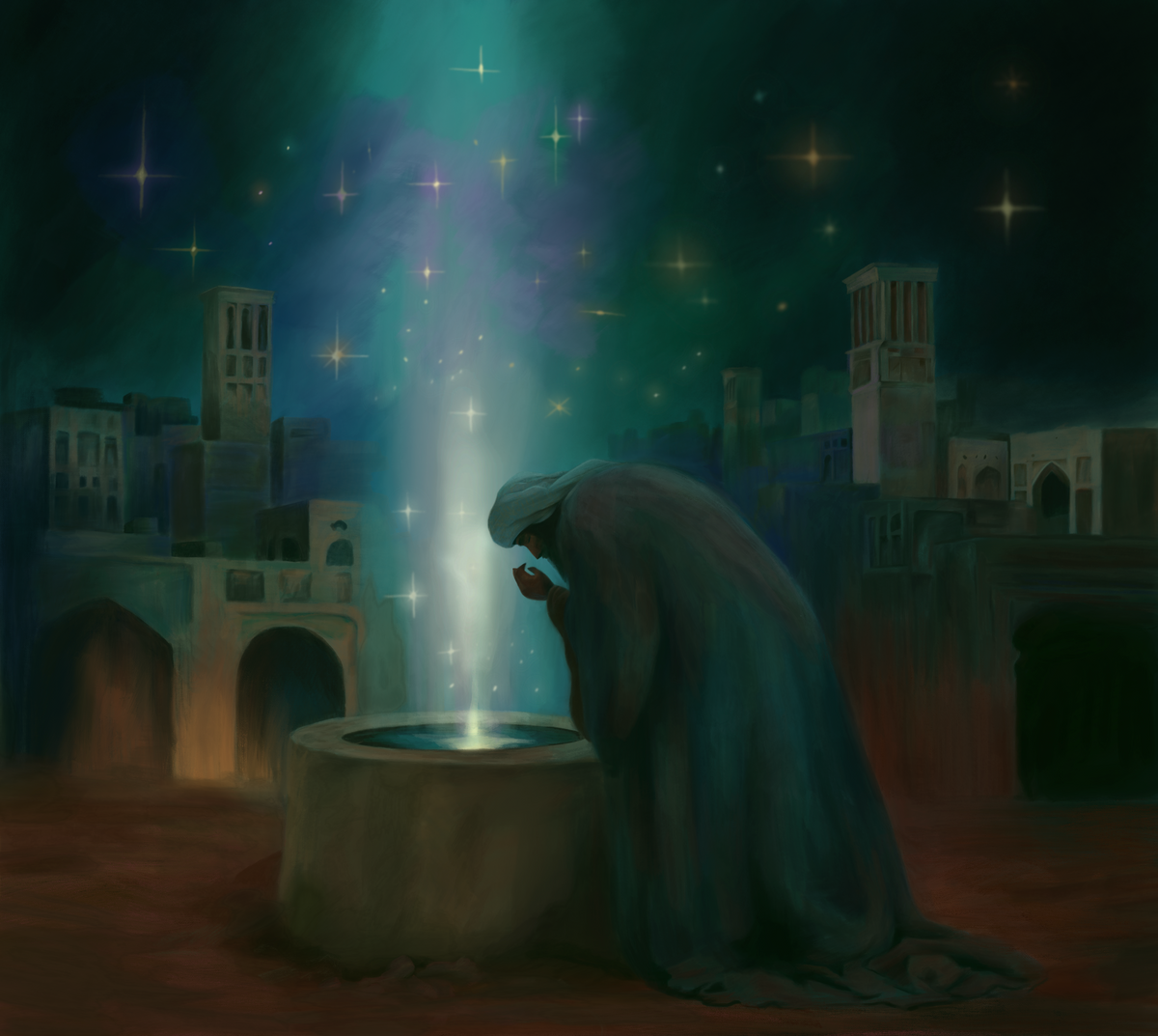 إِذَا ضَاقَ صَدْرِي بِسِرٍّ أَوْدَعْتُهُ الْأَرْضَ فَتُنْبِتُ الْأَرْضُ أَسْرَارِي إِذَا نَبَتَ الزَّرْعُ